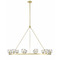 Crystorama Lighting Aragon 12-Light Chandelier in Soft Brass by Crystorama Lighting ARA-10266-SB