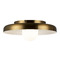 Matteo Lighting Creston Aged Gold Brass LED Flush Mount by Matteo Lighting X34411AGOP