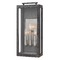 Hinkley Sutcliffe 3-Light Outdoor Wall Light in Aged Zinc with Clear Glass by Hinkley Lighting 2915DZ