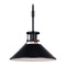 Vaxcel Lighting Vaxcel Lighting Canton Black & Matte White Pendant Light with Conical Shade P0379