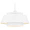 Quoizel Lighting Quoizel Lighting Lumi Matte White Pendant Light with Drum Shade LMI2824W