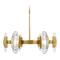 Visual Comfort Modern Collection Wythe Medium LED Chandelier in Plated Brass by Visual Comfort Modern 700WYT6MBR-LED927