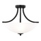 Generation Lighting Geary 18.63-Inch Semi-Flush Mount in Black by Generation Lighting 7716503-112