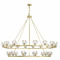 Crystorama Lighting Aragon 30-Light Chandelier in Soft Brass by Crystorama Lighting ARA-10269-SB