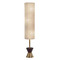 Adesso Home Lighting Adesso Home Carmen Antique Brass and Walnut Rubberwood Floor Lamp with Cylindrical Shade 4269-21