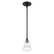 Crystorama Lighting Gregory Mini Pendant in Matte Black by Crystorama Lighting GRG-1040-MK