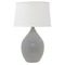House of Troy Lighting Scatchard Stoneware Gray Gloss Table Lamp by House of Troy Lighting GS202-GG