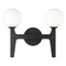 Matteo Lighting Scriben Matte Black LED Bathroom Light by Matteo Lighting W34902MBOP