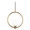 Matteo Lighting Aerial Aged Gold Brass Pendant by Matteo Lighting C71301AGOP