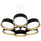 Quoizel Lighting Quoizel Lighting Byrnes Matte Black & Gold LED Chandelier BYS5026MBK