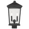 Z-Lite Beacon Black Post Light by Z-Lite 568PHBS-BK