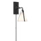Crystorama Lighting Fulton Adjustable Wall Lamp in Black by Crystorama Lighting FUL-901-BK