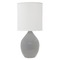 House of Troy Lighting Scatchard Stoneware Gray Gloss Table Lamp by House of Troy Lighting GS301-GG