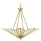 Savoy House Savoy House Lighting Rivage Warm Brass Pendant Light with Conical Shade 7-1038-4-322