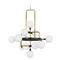 Visual Comfort Modern Collection Sean Lavin Viaggio Chandelier in Brass & Black by Visual Comfort Modern 700VGOOR