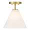 Savoy House Savoy House Lighting Blair Warm Brass Semi-Flushmount Light 7-4011-1-322