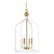 Savoy House Savoy House Lighting Sheffield White with Warm Brass Accents Pendant Light 7-7802-4-142