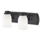 Design Classics Lighting 2-Light Bath Bar in Bronze with White Glass 1202-36 GL1028D