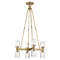 Alora Lighting Alora Lighting Elisa Carlucci Lucian Vintage Brass Chandelier CH338822VBCC