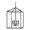 Generation Lighting Perryton Medium Lantern in Midnight Black by Generation Lighting 5115004EN-112