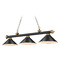 Z-Lite Cordon Matte Black & Rubbed Brass Billiard Light by Z-Lite 2306-3MB-RB-MB15