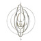 Crystorama Lighting Crystorama Lighting Luna Antique Silver Chandelier 587-SA