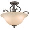Kichler Lighting Kichler Semi-Flushmount Light with Scavo Glass in Olde Bronze 43232OZ