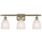 Innovations Lighting Brookfield Antique Brass LED Bathroom Light by Innovations Lighting 516-3W-AB-G441-LED
