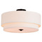Vaxcel Lighting Vaxcel Lighting Burnaby Black Semi-Flushmount Light C0258