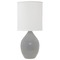 House of Troy Lighting Scatchard Stoneware Gray Gloss Table Lamp by House of Troy Lighting GS401-GG