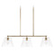 HomePlace by Capital Lighting Baker 44.50-Inch Linear Chandelier in Aged Brass by HomePlace by Capital Lighting 846931AD