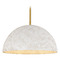 Quoizel Lighting Quoizel Lighting Portia Brushed Gold Pendant Light with Bowl / Dome Shade QP6768BRG