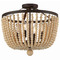 Crystorama Lighting Crystorama Lighting Rylee Forged Bronze Semi-Flushmount Light 604-FB_CEILING