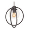 AFX Lighting Afx Lighting Jamie Black Pendant Light with Globe Shade JAMP12MBBK