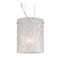Besa Lighting Besa Lighting Tamburo Satin Nickel Mini-Pendant Light with Cylindrical Shade 1KG-4006GL-SN