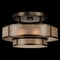 Fine Art Lamps Fine Art Lamps Singapore Moderne Brown Patinated Bronze Semi-Flushmount Light 600940ST