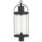 Z-Lite Roundhouse Black Post Light by Z-Lite 569PHB-BK
