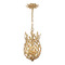Crystorama Lighting Broche 3-Light Mini Pendant in Antique Gold by Crystorama Lighting 563-GA