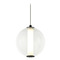 Matteo Lighting Belange Matte Black LED Mini Pendant by Matteo Lighting C69611MBCL