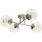 AFX Lighting Afx Lighting Jamie Satin Nickel Semi-Flushmount Light JAMC24MBSN