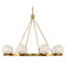 Savoy House Savoy House Lighting Darien Warm Brass Chandelier 1-1015-8-322