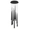 Modern Forms by WAC Lighting Cascade 9-Light LED Pendant in Black by Modern Forms PD-41809R-BK