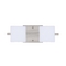 Besa Lighting Modern Bathroom Light White Glass Satin Nickel by Besa Lighting 2WS-773507-SN
