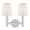 Visual Comfort Studio Collection Thomas O'Brien Logan 13-Inch Polished Nickel Bath Vanity by Visual Comfort Studio TV1122PN
