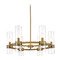 Z-Lite Datus Rubbed Brass Chandelier by Z-Lite 4008-6RB
