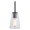 Vaxcel Lighting Vaxcel Lighting Beverly Matte Black Mini-Pendant Light with Conical Shade P0396