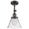 Innovations Lighting Large Cone Oil Rubbed Bronze Semi-Flush Mount by Innovations Lighting 201F-OB-G42