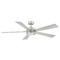 Modern Forms by WAC Lighting Wynd 60-Inch LED Outdoor Fan in Stainless Steel 3000K by Modern Forms FR-W1801-60L-27-SS