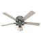Hunter Fan Company Hartland Matte Silver LED Ceiling Fan by Hunter Fan Company 50656