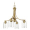 Craftmade Lighting Bolden Satin Brass Chandelier by Craftmade Lighting 50524-SB